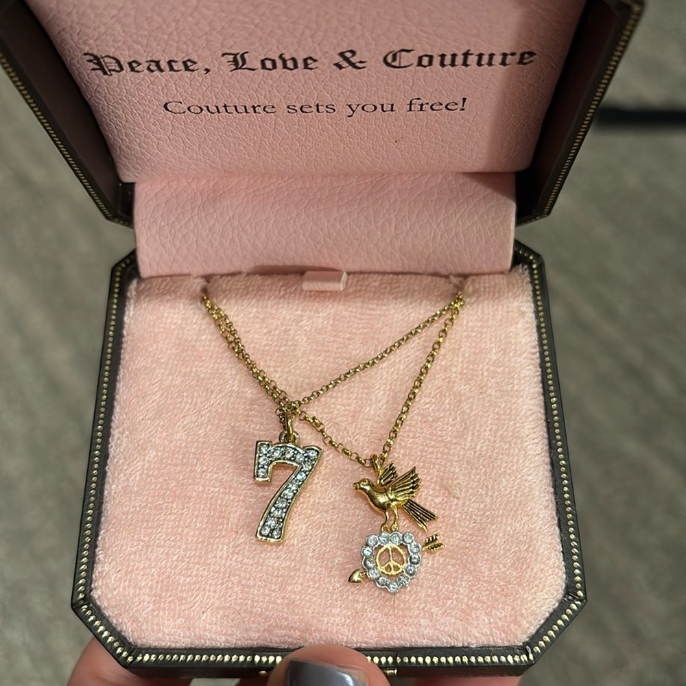 Two Vintage Juicy Couture necklaces